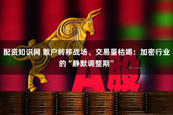 配资知识网 散户转移战场、交易量枯竭：加密行业的“静默调整期”