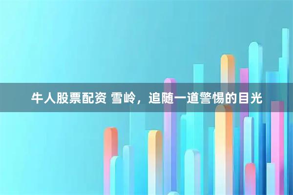 牛人股票配资 雪岭，追随一道警惕的目光